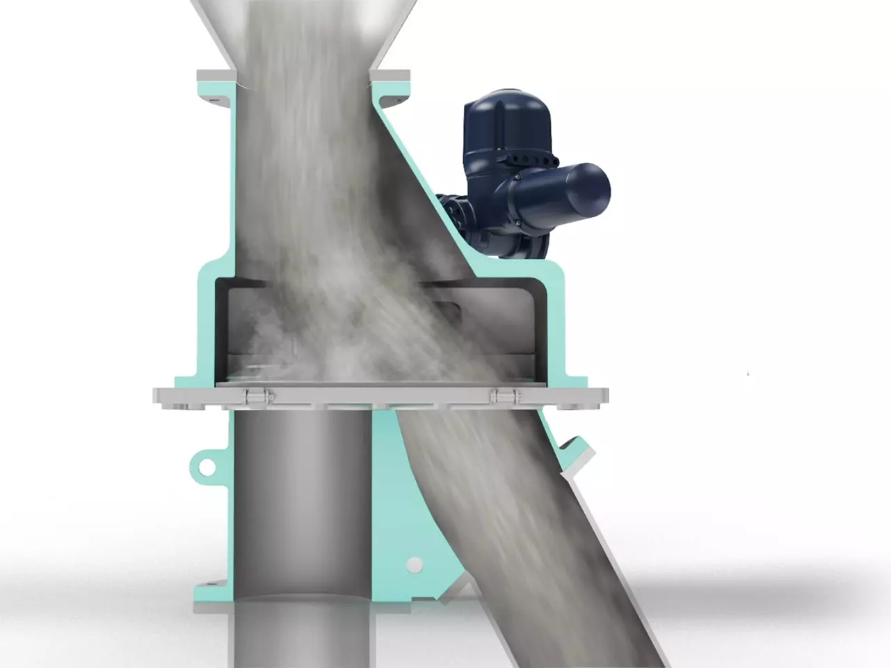 SK V2 2-way diverter valve cutaway