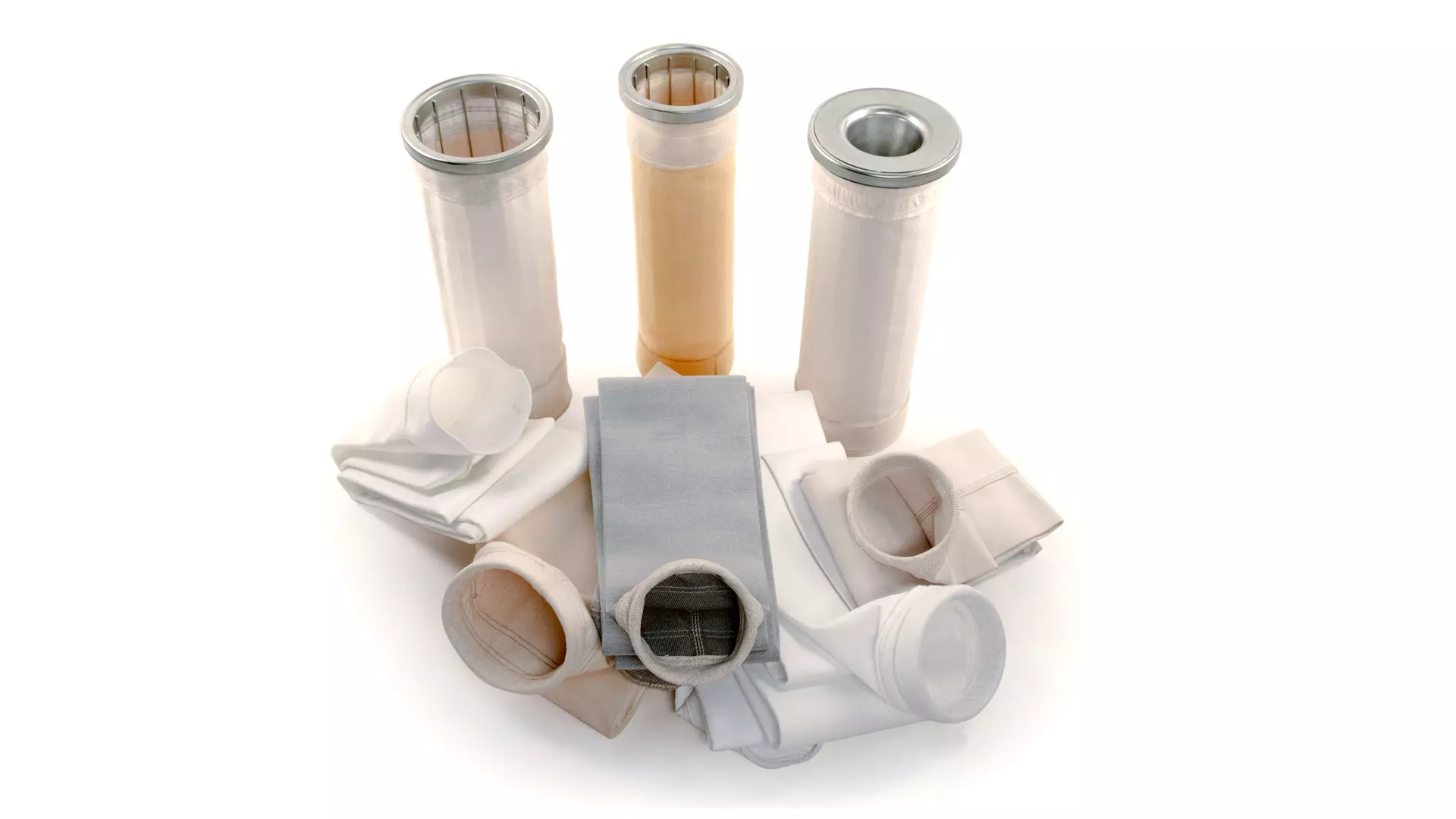 Collection of pulse-jet filter bags