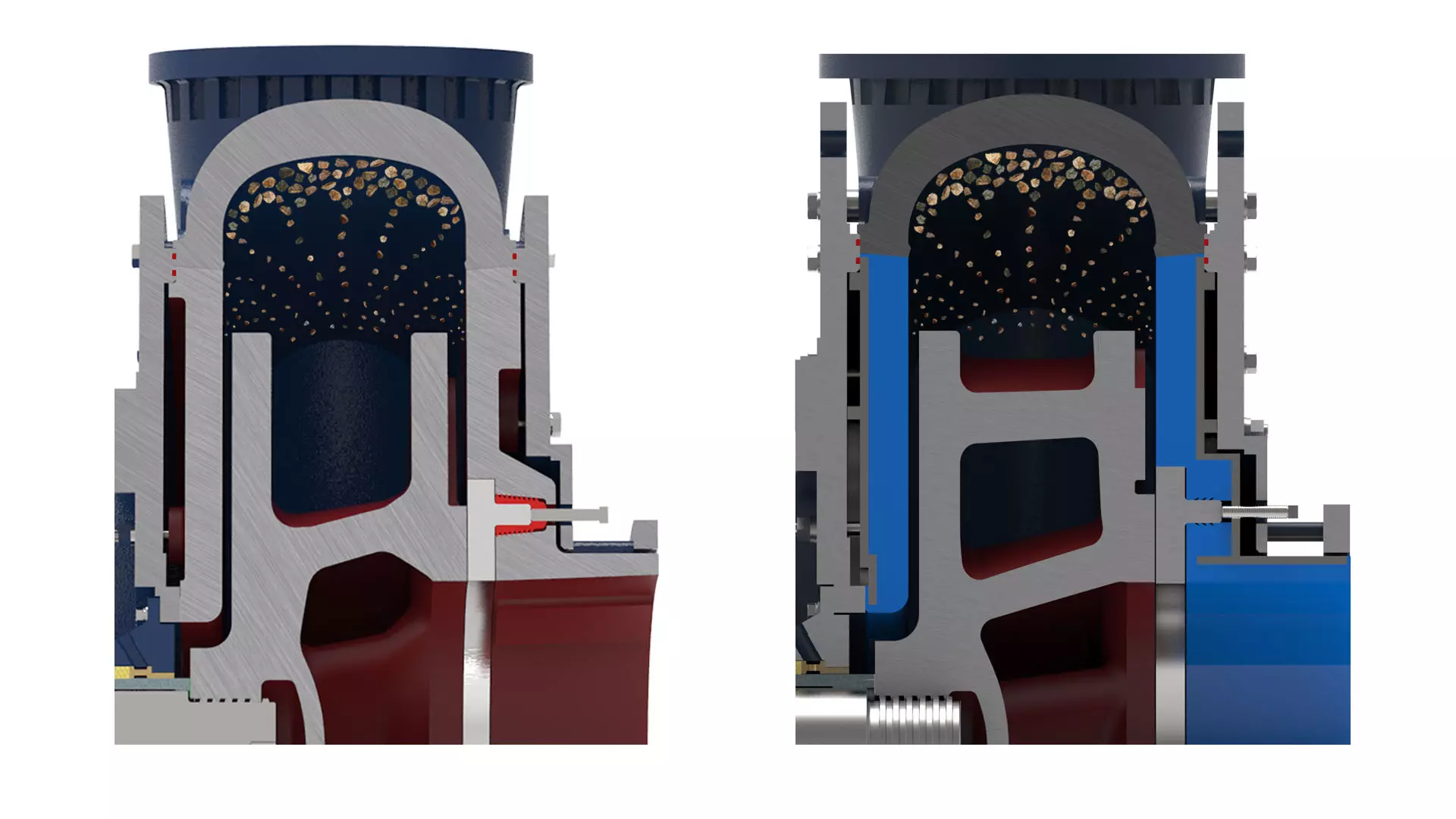 Krebs UMD slurry pump particle distribution-less wear