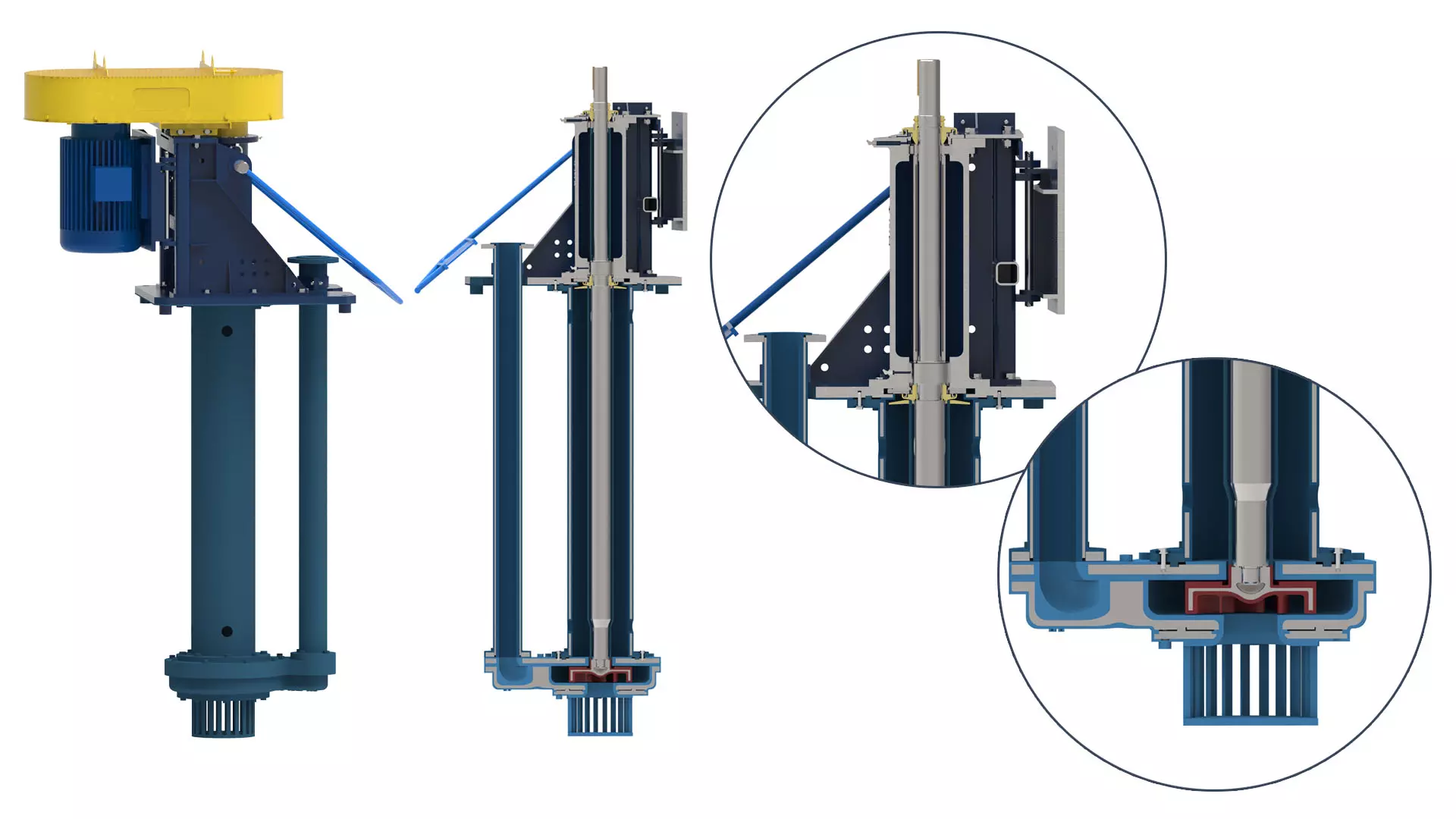 Vertical cantilever pumps